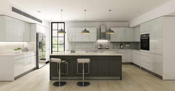 A simple kitchen with minimalist leanings.