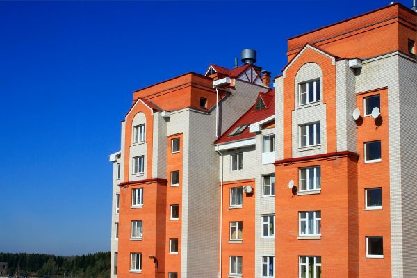 Multi family building from the outside.