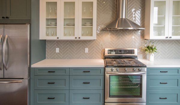 A kitchen featuring cabinets from the RTA Cabinet Store.