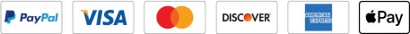accept PayPal, Visa, Mastercard, Discover and Amex
