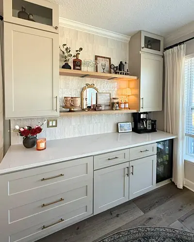 coffee bar in sand shaker