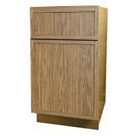 Slim White Oak Kitchen Cabinets