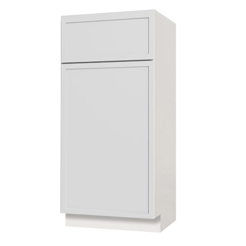 Slim White Shaker Kitchen Cabinets