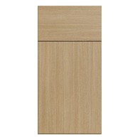 Strata White Oak Flat Panel Cabinets