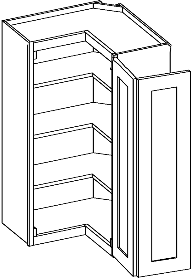 Square Corner Wall Cabinet