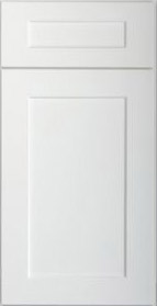 Frosted White Shaker Kitchen Cabinets