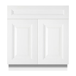 Dove White Frameless Bathroom Vanities