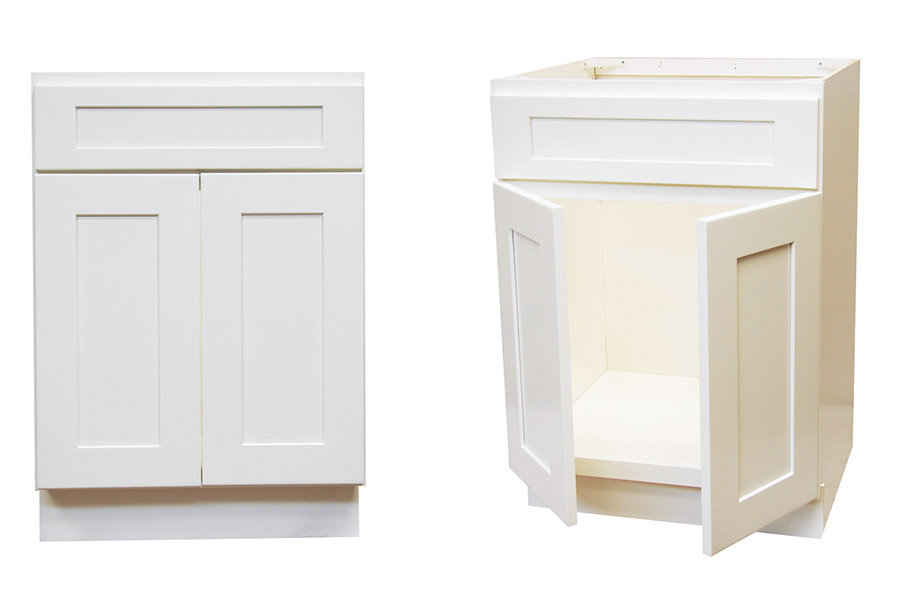 Elegant White Shaker 27" Vanity