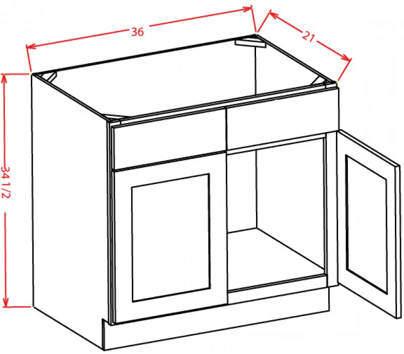 Carolina Hickory 36" Vanity