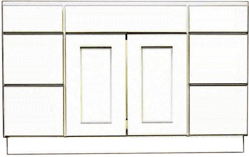 Carolina Hickory 48" Vanity w/ Drawers