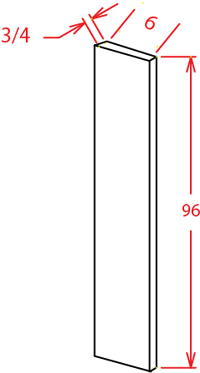 Gunnison Shaker Tall Filler - 6"W X 96"H