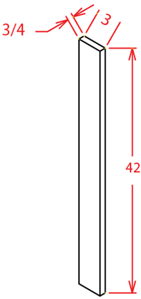 Gunnison Shaker Wall Filler - 3"W X 42"H