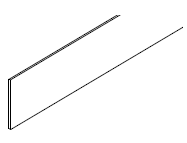 Riviera White Toe Kick 4 1/2" X 1/4" X 96"