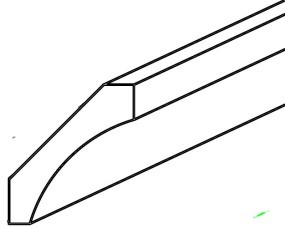 Oxford White Shaker Cove Crown Molding 2 1/2" X 96"