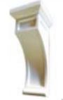 Oxford White Shaker Corbel 5" x 12" x 5"