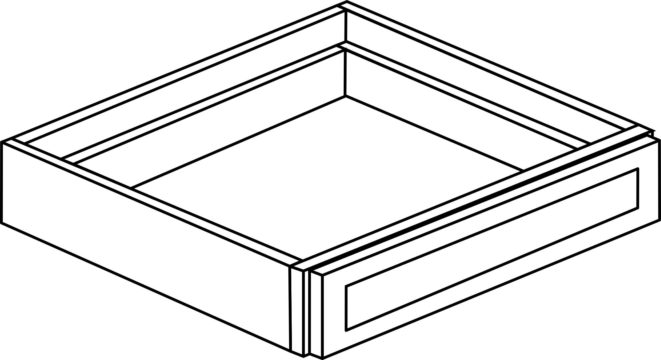 Sable Shaker Knee Drawer 30" X 21"