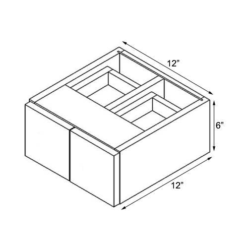 Storm Grey Wall Small Drawer - 12"W x 6"H
