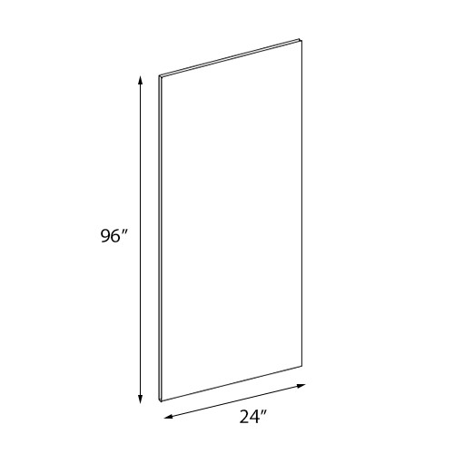 Ambrose Raised Panel Finished Panel - 24"W x 96"H