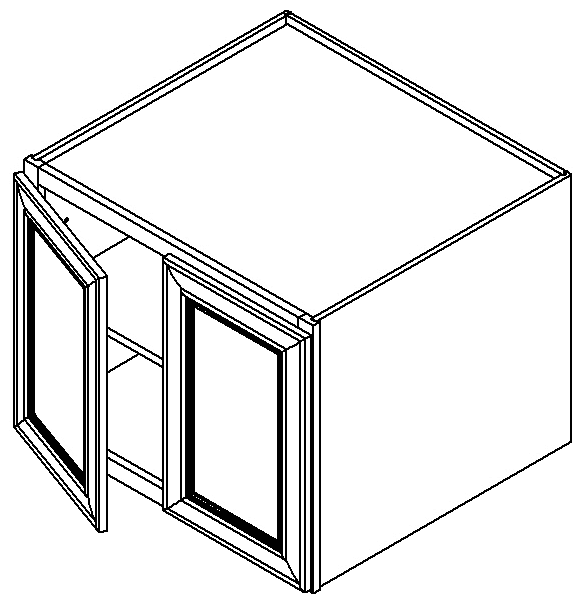 Sable Shaker Wall Cabinet 30" X 24"