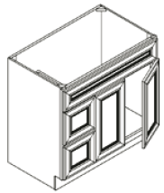 West Highland Vanity 36" X 21" Doors On The Right