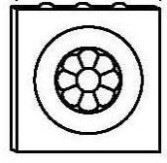 West Highland Rossete 3" X 3" X 3/8"