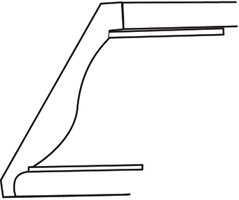 Gladwyne Slab Traditional Crown Moulding 2 1/8"H x 96" L