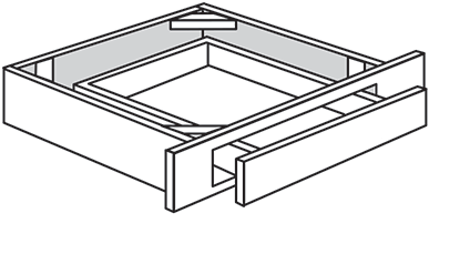 Springfield Slab Drawer Unit 30"W x 4"H x 21"D