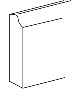 Rustic Shaker Traditional Furniture Base Moulding 4.5"H x 96" L