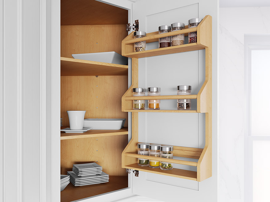Spice Rack Door Attachment for 18"W Cabinet