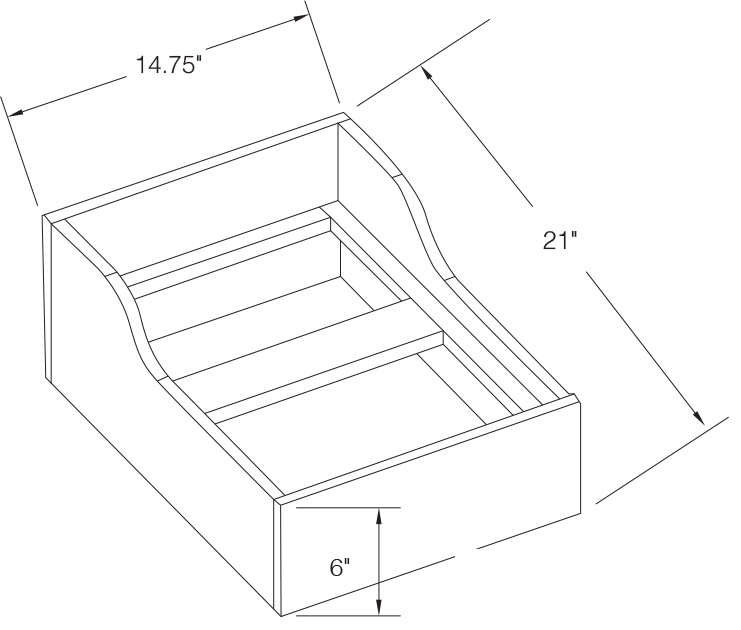Trash Can Insert for 18" Cabinet
