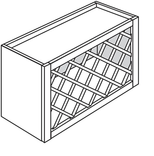 Devon Slab Wine Rack 30"W x 15"H