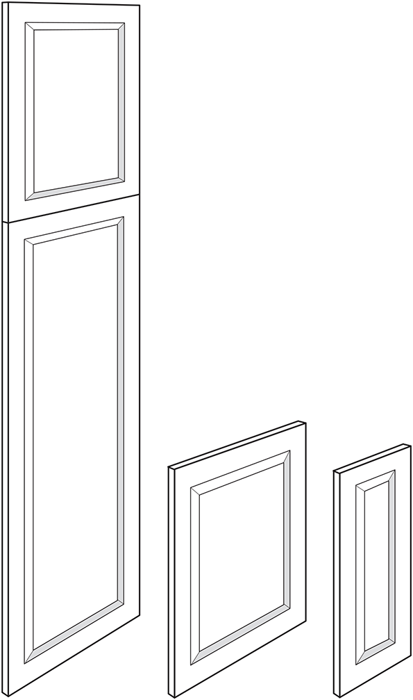 Newtown Slab Pantry Decorative End Panel 24"W x 90"H