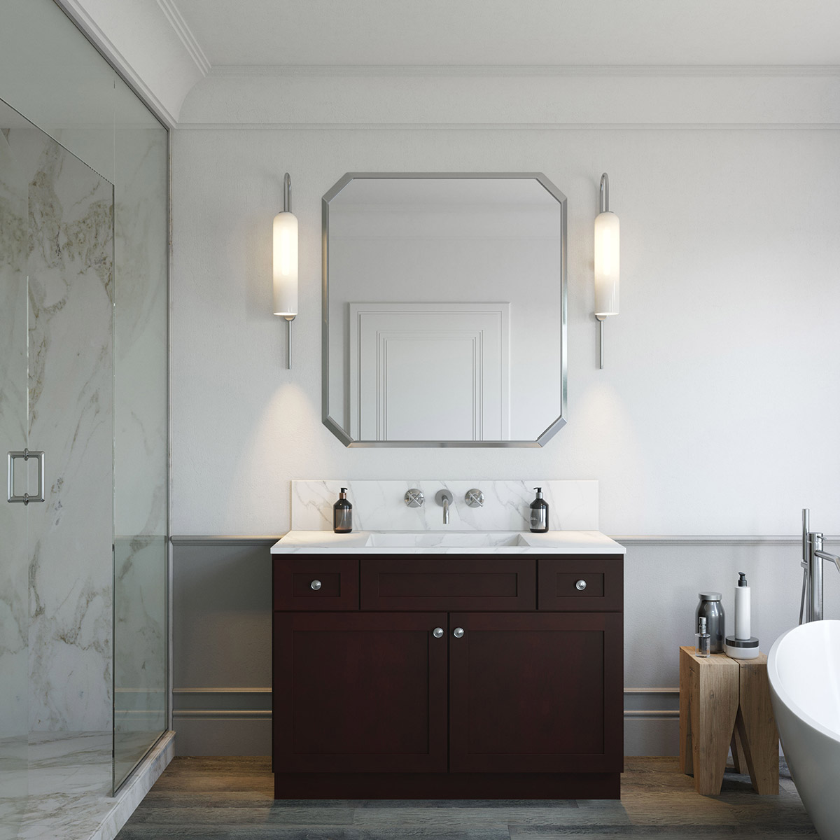 Weston Espresso Shaker 48" Vanity