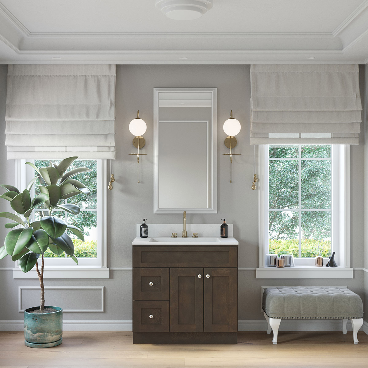 Florence Slate Shaker 36" Vanity