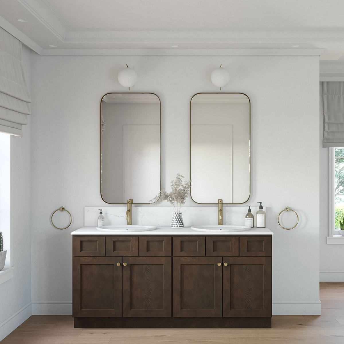 2-Piece Florence Slate Shaker 72" Vanity Set #2