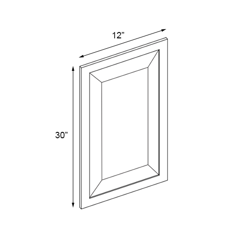 Grizzly Shaker Decorative Wall Panel - 12" W x 30" H