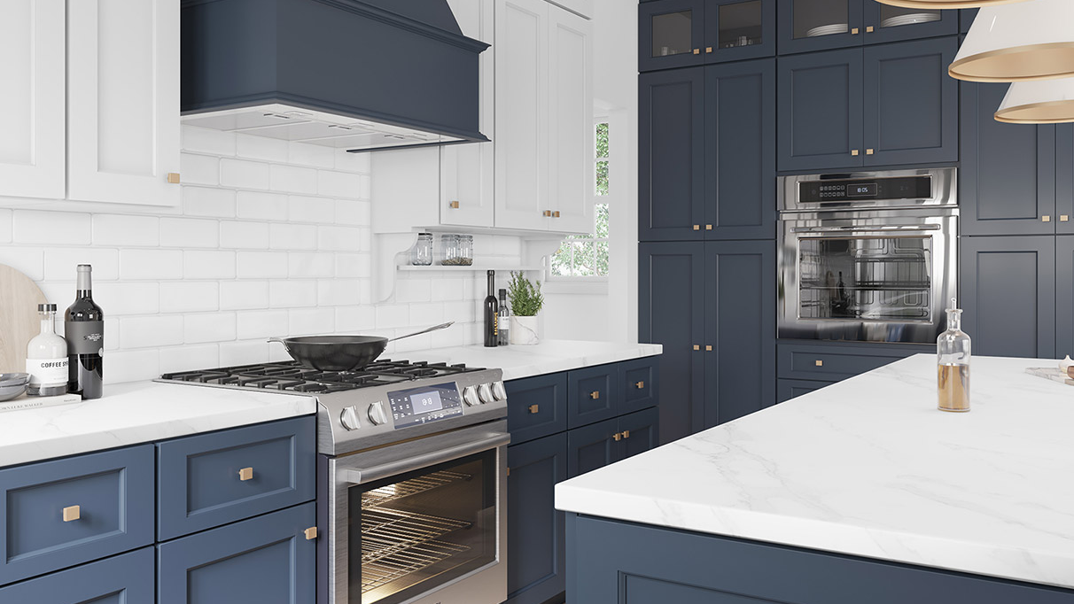 Midnight Blue Single Door Wall Cabinet - 21