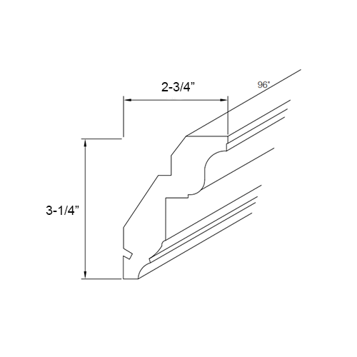 Florence Honey Shaker Royal Crown Molding