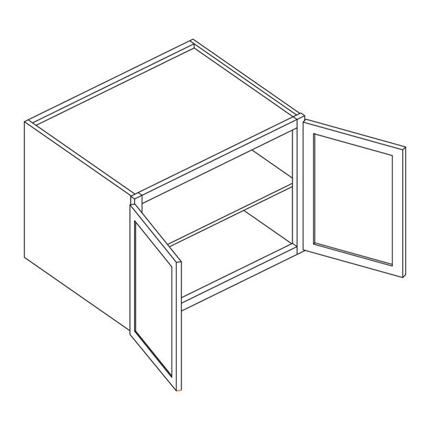 Weston Sand Shaker Deep Wall Cabinet - 33" W x 24" H x 24" D