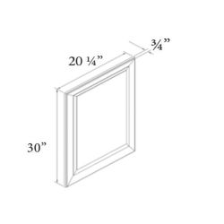 Onyx Black Shaker Matching Vanity End Panel