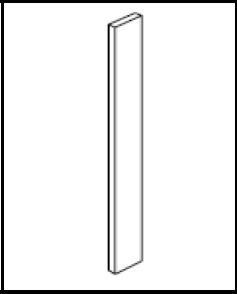 Onyx Black Shaker 6" x 96" Wall Filer