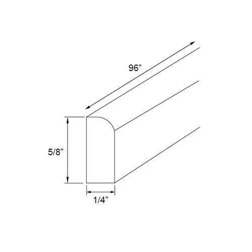 Slim White Shaker Scribe Molding