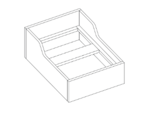 Trash Can Insert for 18" Cabinet - With Bins