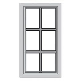 Burnished Brandy Mullion Door 12" X 30" Textured Glass