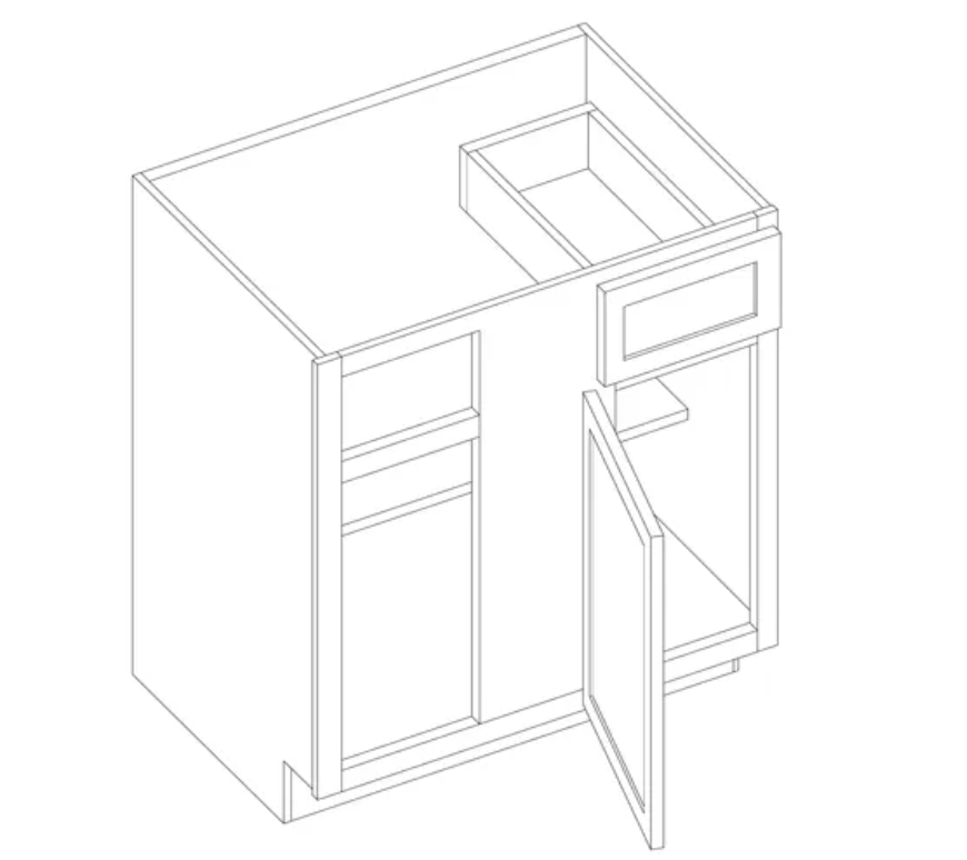 Sage Green Shaker Blind Base Cab for 48" to 51" Space - 48" W