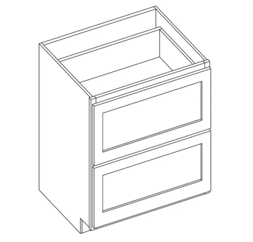 Weston Sand Shaker 2 Drawer Base Cabinet - 36" W
