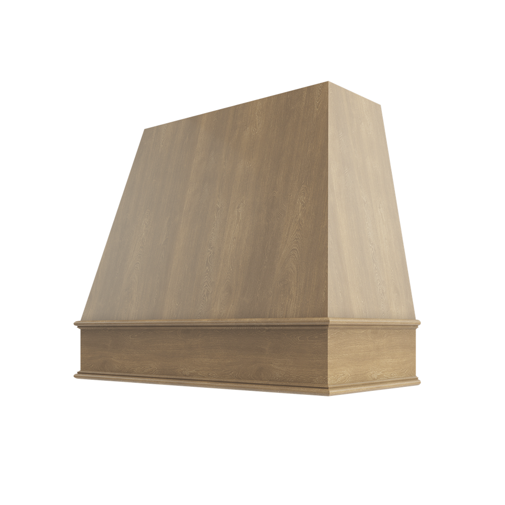 Florence Honey Tapered Hood Classic Trim - 36" W x 36" H