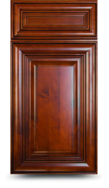 Burnished Brandy Bathroom Vanities Sample Door