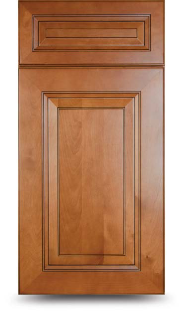 Mahogany Glazed Bathroom Vanities Sample Door