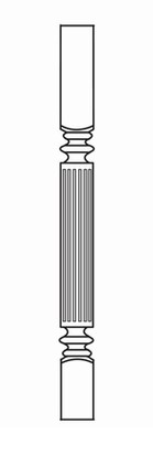 Driftwood Shaker 3" Contemporary Turned Post